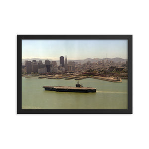 USS Abraham Lincoln (CVN-72) Framed Ship Photo - San Francisco