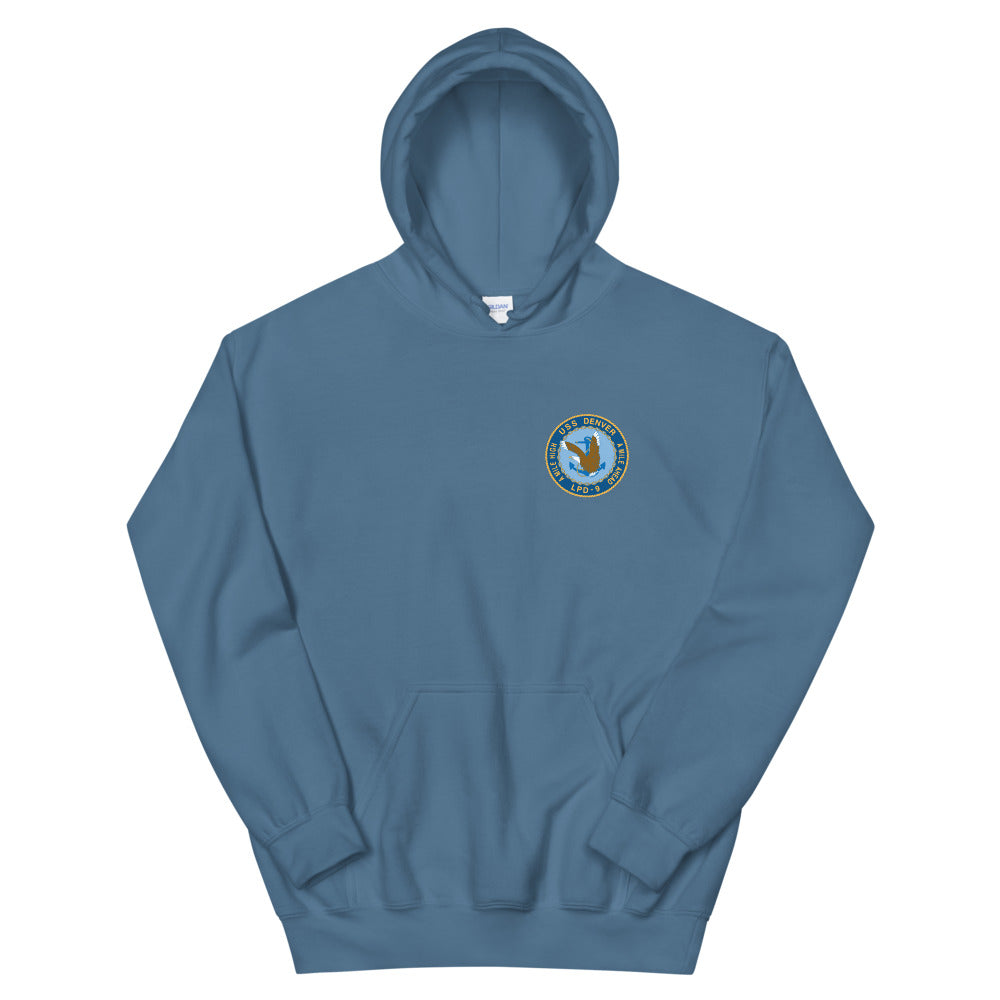 USS Denver (LPD-9) Ship's Crest Hoodie