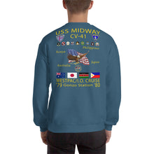 Load image into Gallery viewer, USS Midway (CV-41) 1979-80 Cruise Sweatshirt