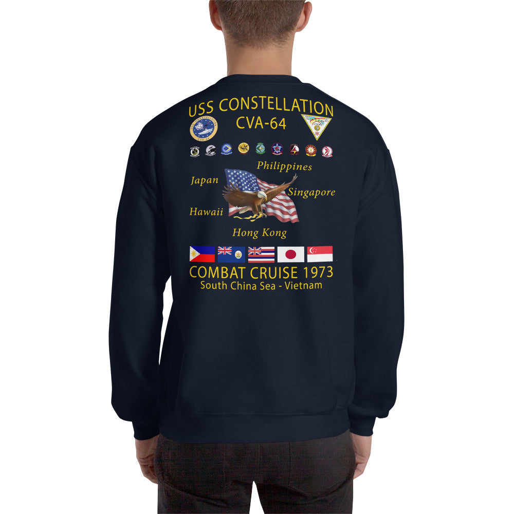 USS Constellation (CVA-64) 1973 Cruise Sweatshirt
