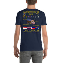 Load image into Gallery viewer, USS Independence (CV-62) 1990 Cruise Shirt