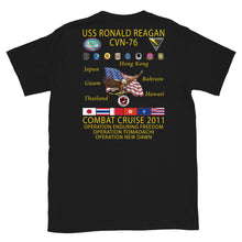 Load image into Gallery viewer, USS Ronald Reagan (CVN-76) 2011 Cruise Shirt
