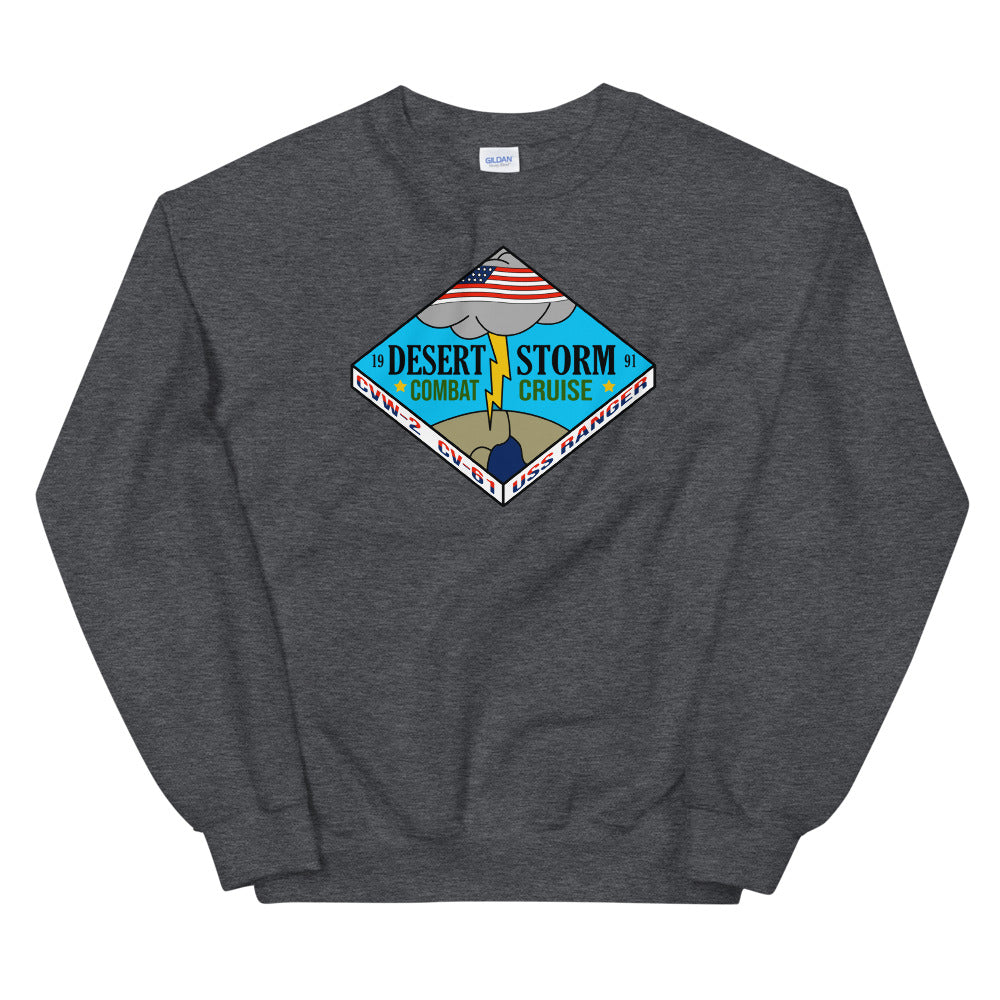 USS Ranger (CV-61) Desert Storm Combat Cruise Sweatshirt