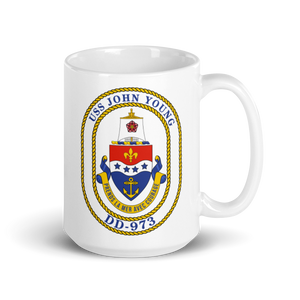 USS John Young (DD-973) Ship's Crest Mug