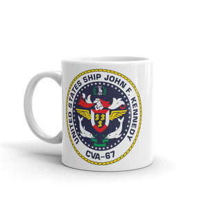 USS John F. Kennedy (CVA-67) Ship's Crest Mug