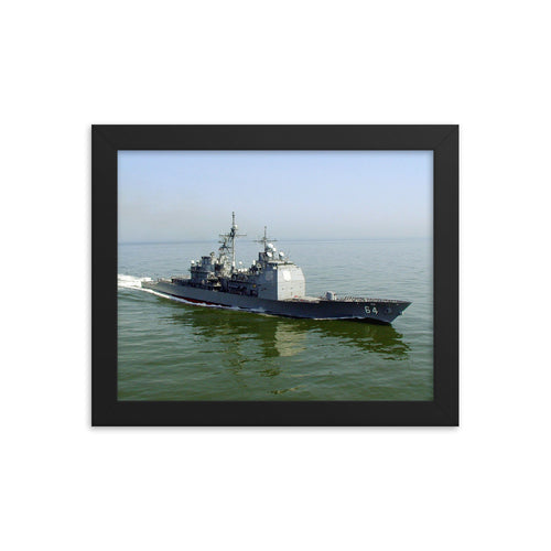 USS Gettyburg (CG-64) Framed Ship Photo
