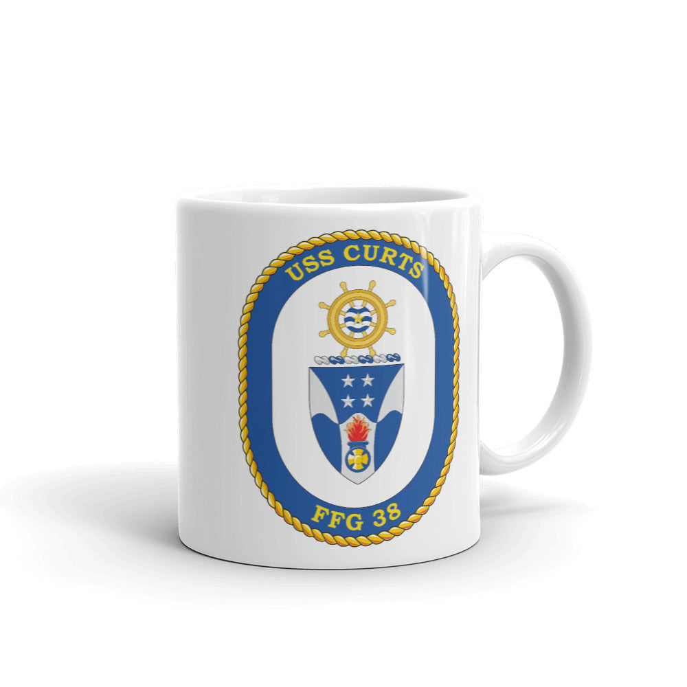 USS Curts (FFG-38) Ship's Crest Mug