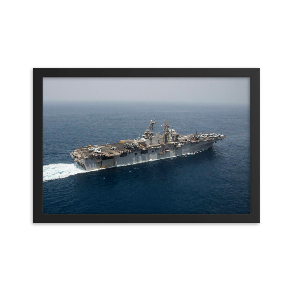 USS Iwo Jima (LHD-7) Framed Ship Photo