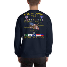 Load image into Gallery viewer, USS Midway (CV-41) 1975-76 Cruise Sweatshirt