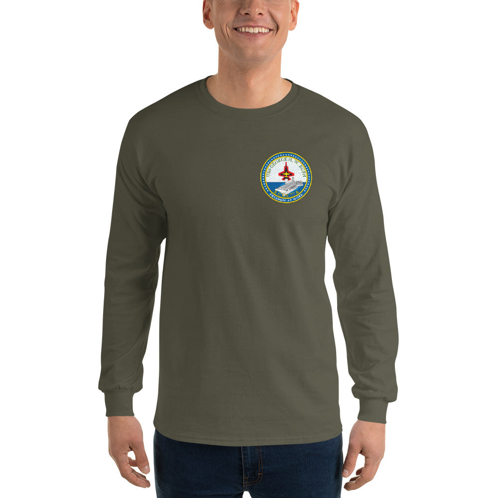 USS George H.W. Bush (CVN-77) 2017 Long Sleeve Tiger Cruise Shirt