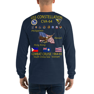USS Constellation (CVA-64) 1964-65 Long Sleeve Cruise Shirt