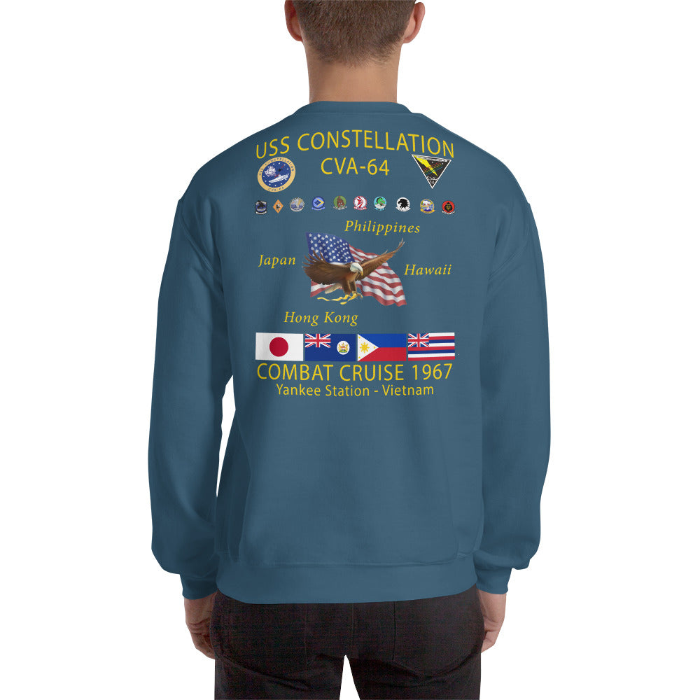 USS Constellation (CVA-64) 1967 Cruise Sweatshirt