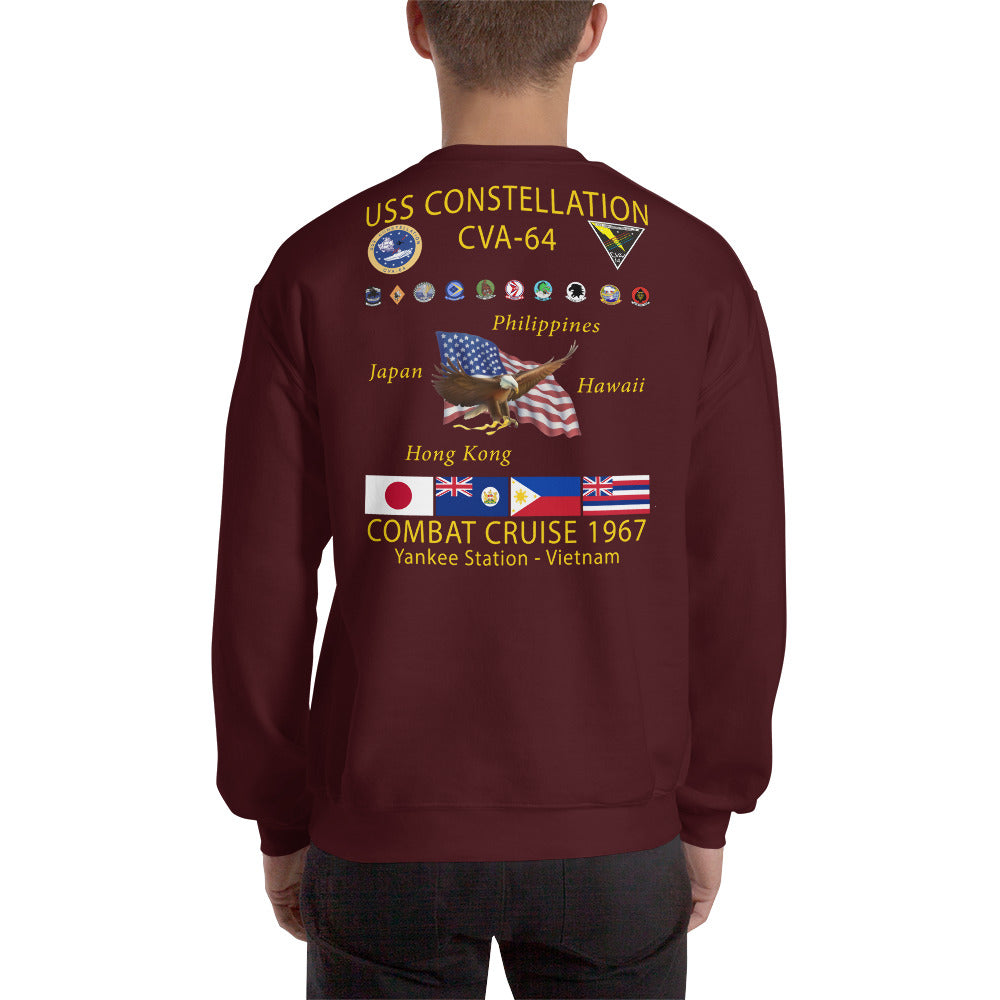 USS Constellation (CVA-64) 1967 Cruise Sweatshirt
