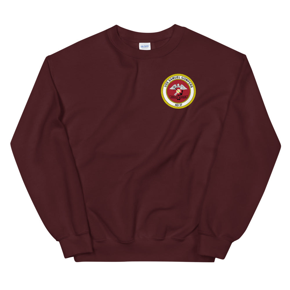 USS Samuel Gompers (AD-37) Ship's Crest Sweatshirt