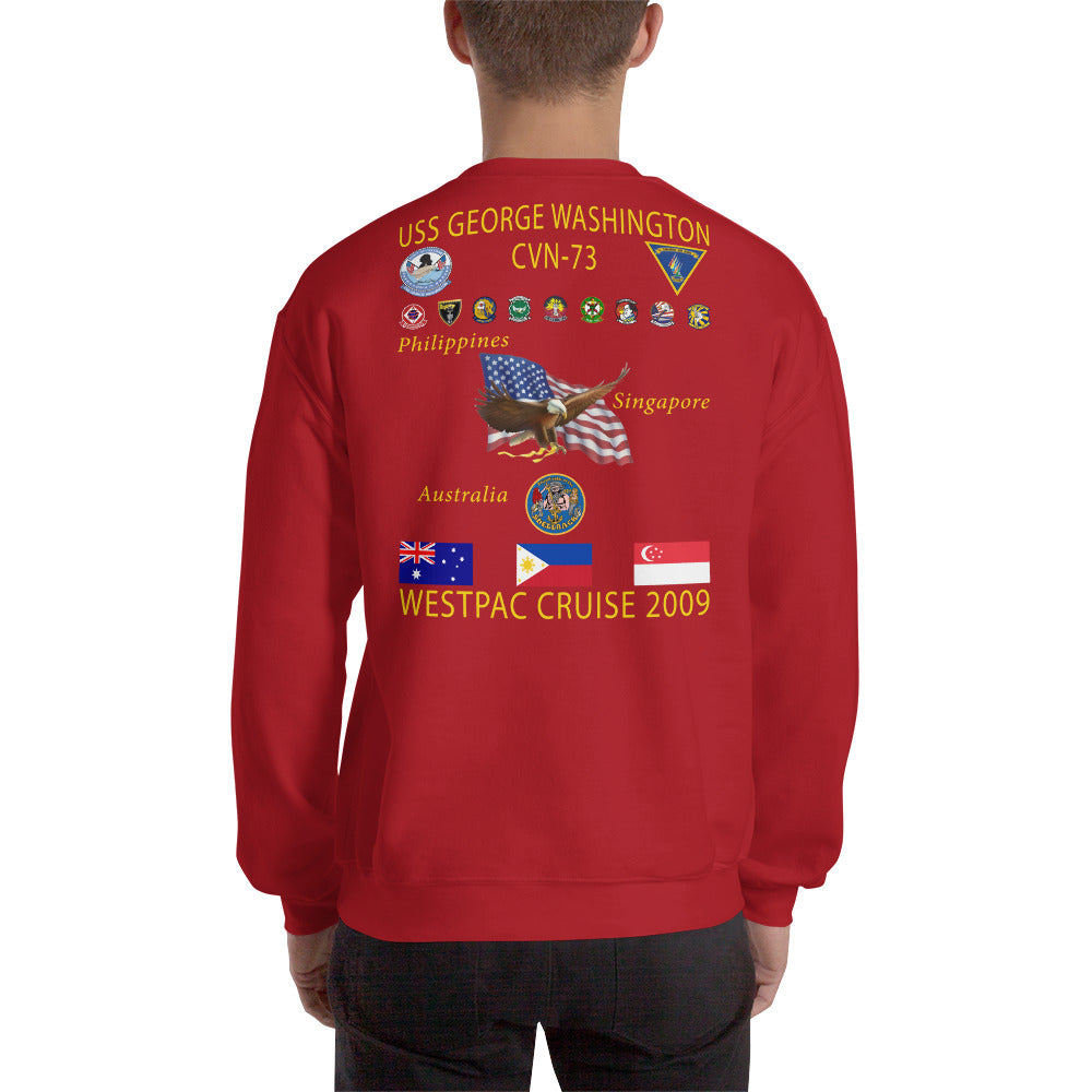 USS George Washington (CVN-73) 2009 Cruise Sweatshirt
