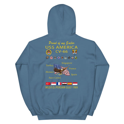USS America (CV-66) 1989 Cruise Hoodie - FAMILY