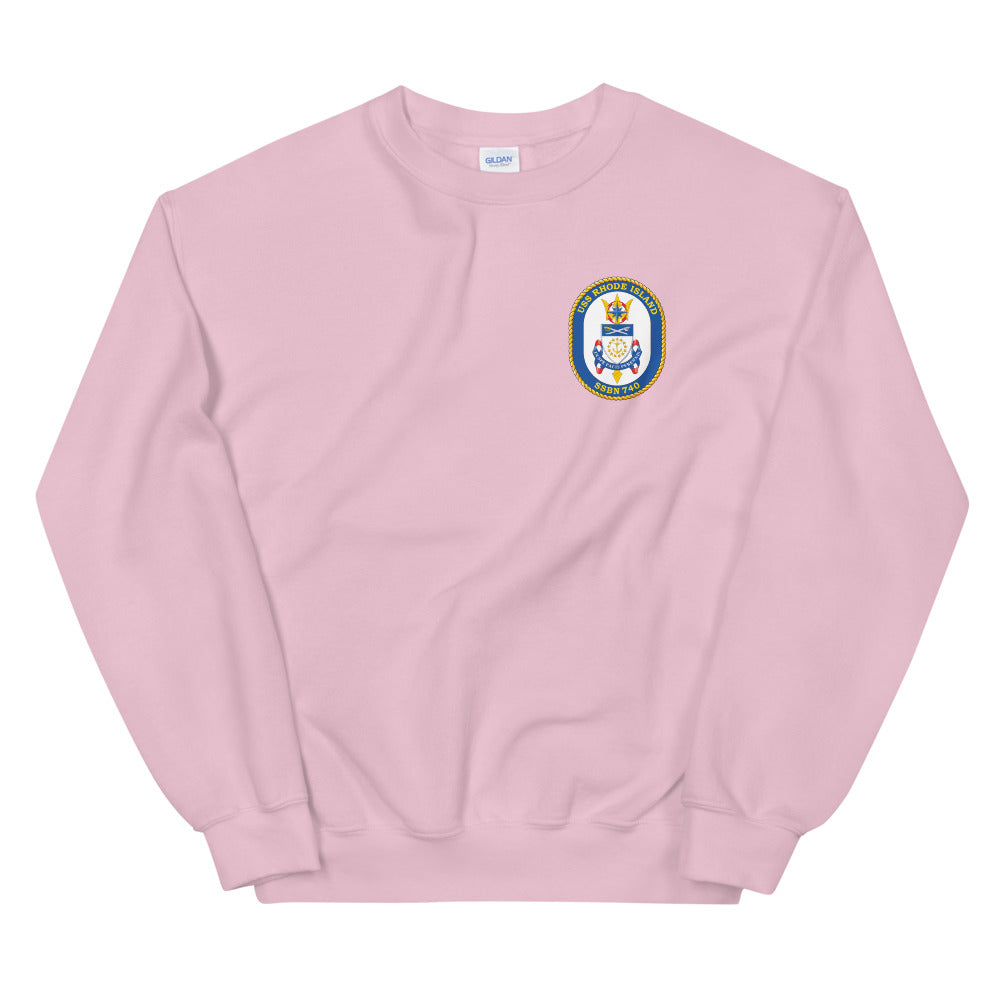 USS Rhode Island (SSBN-740) Ship's Crest Sweatshirt