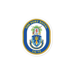 USS Port Royal (CG-73) Ship's Crest Vinyl Sticker