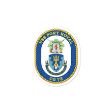 Load image into Gallery viewer, USS Port Royal (CG-73) Ship&#39;s Crest Vinyl Sticker