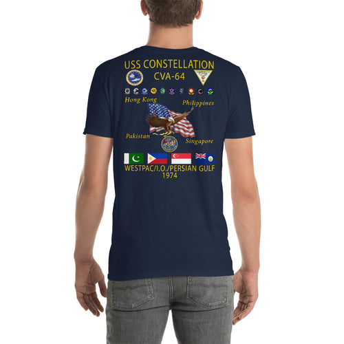USS Constellation (CVA-64) 1974 Cruise Shirt