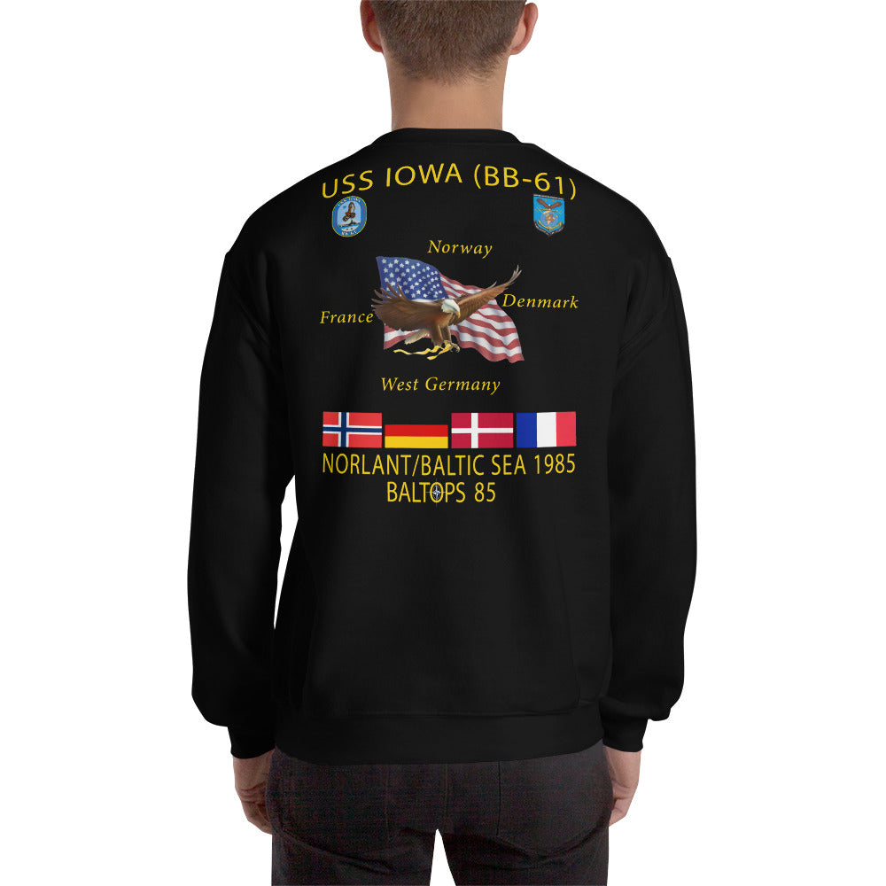 USS Iowa (BB-61) 1985 Cruise Sweatshirt