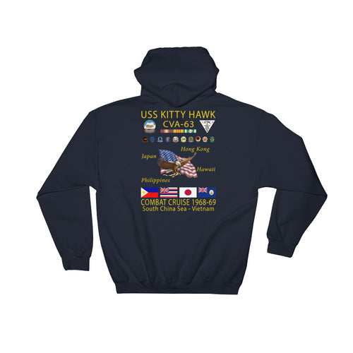 USS Kitty Hawk (CVA-63) 1968-69 Cruise Hoodie