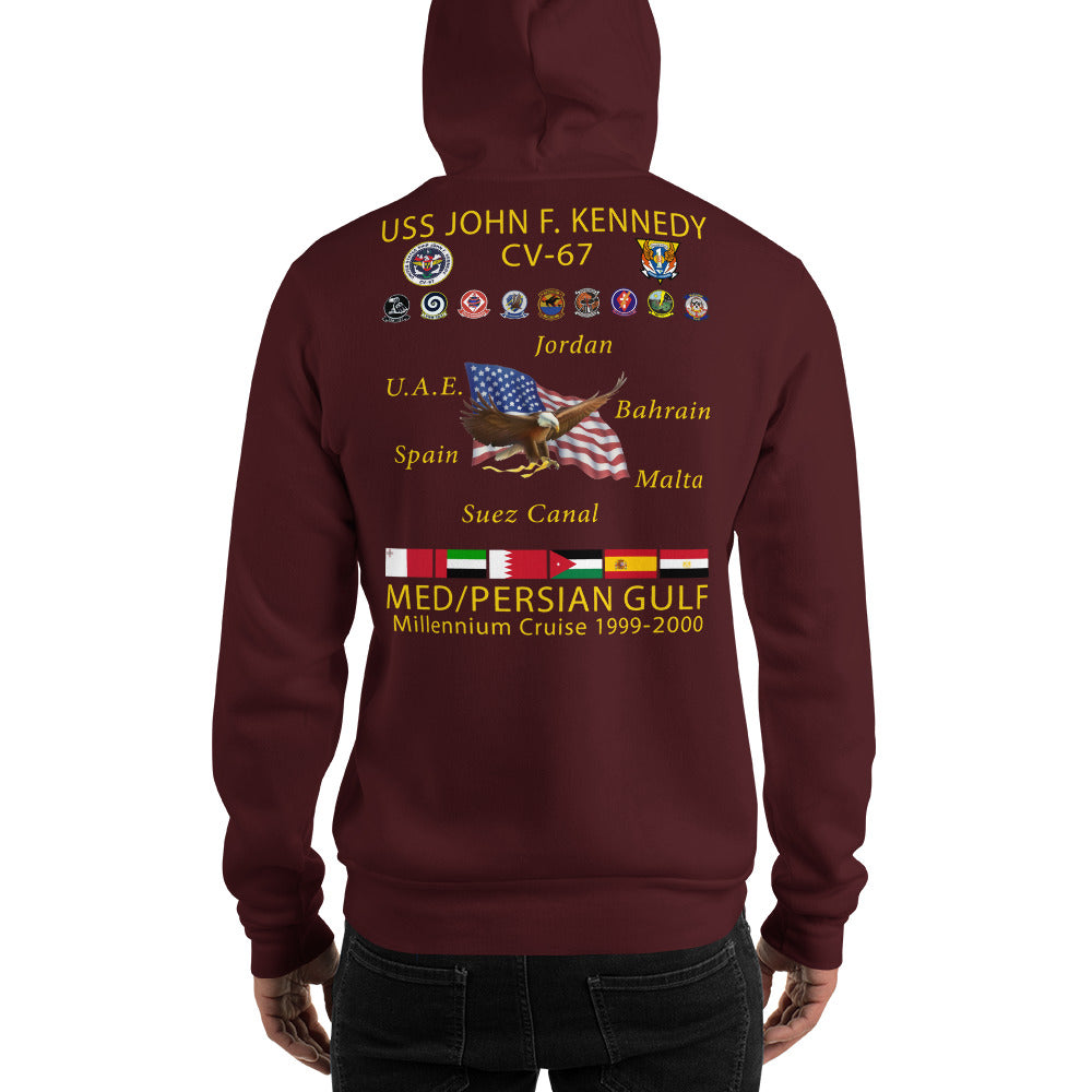 USS John F. Kennedy (CV-67) Millennium Cruise Hoodie