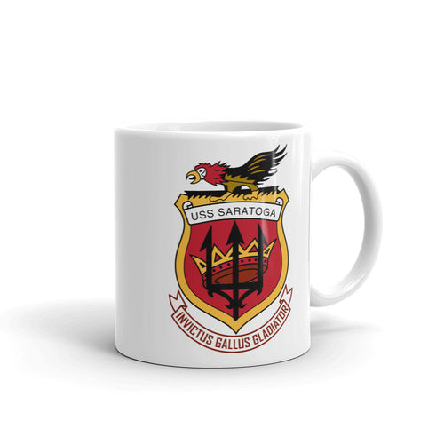 USS Saratoga (CVA/CV-60) Ship's Crest Mug