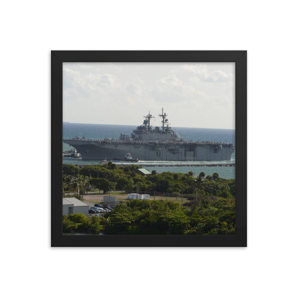 USS Wasp (LHD-1) Framed Ship Photo