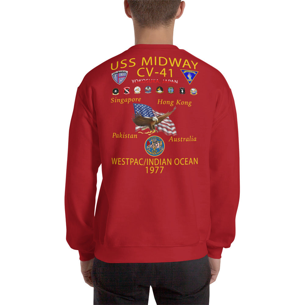 USS Midway (CV-41) 1977 Cruise Sweatshirt