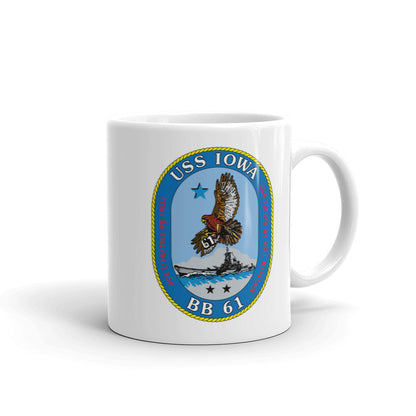 USS Iowa (BB-61) Ship's Crest Mug