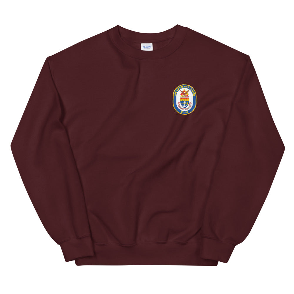 USS Thomas S. Gates (CG-51) Ship's Crest Sweatshirt