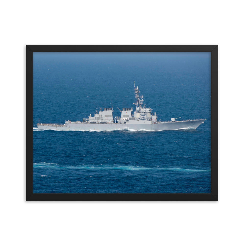 USS Decatur (DDG-73) Framed Ship Photo