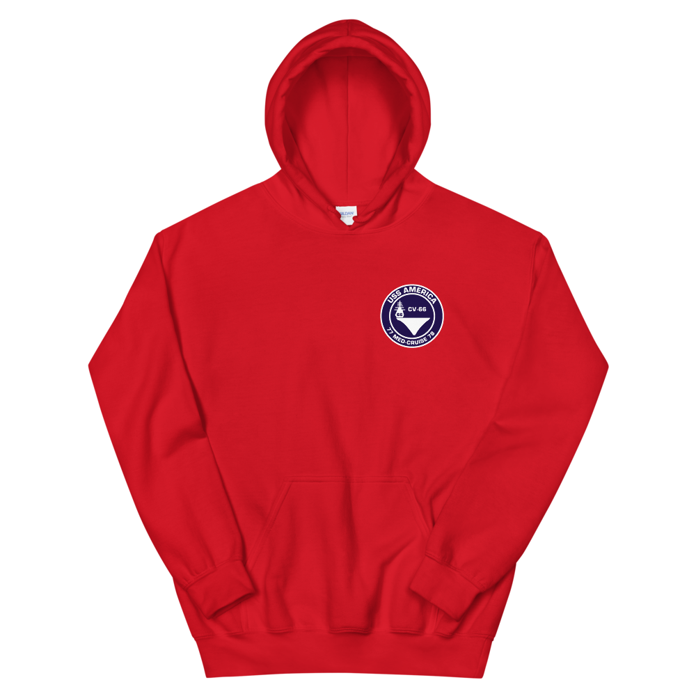 USS America (CV-66) 1977-78 Med Cruise Hoodie