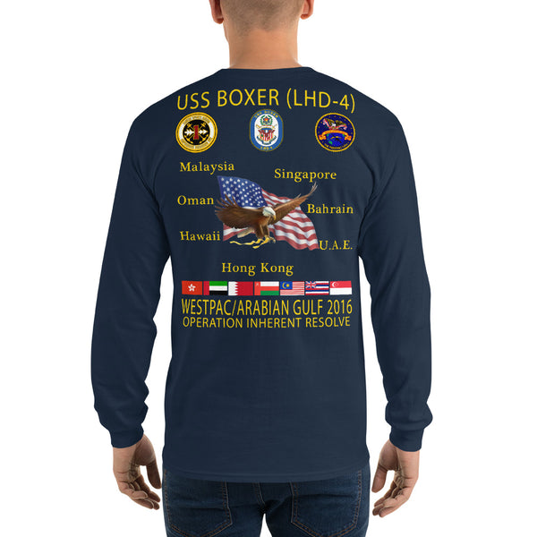 USS Boxer (LHD-4) 2016 Long Sleeve Cruise Shirt