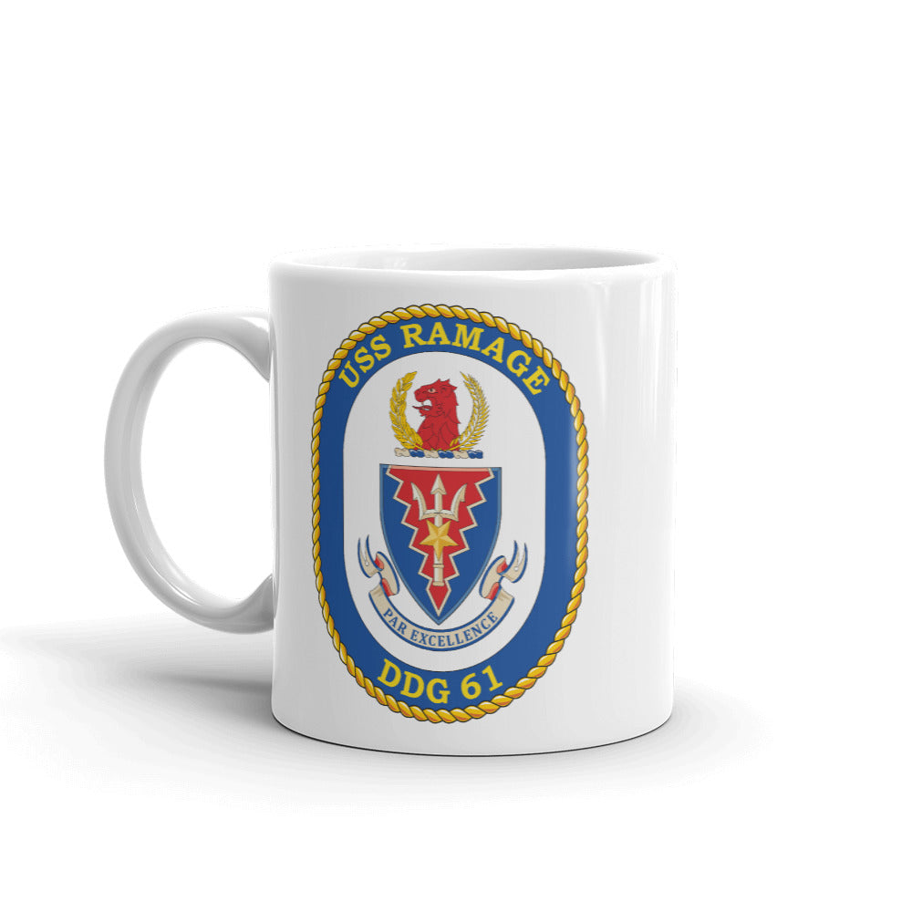 USS Ramage (DDG-61) Ship's Crest Mug