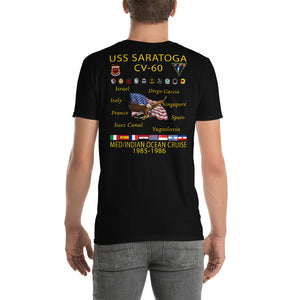 USS Saratoga (CV-60) 1985-86 Cruise Shirt