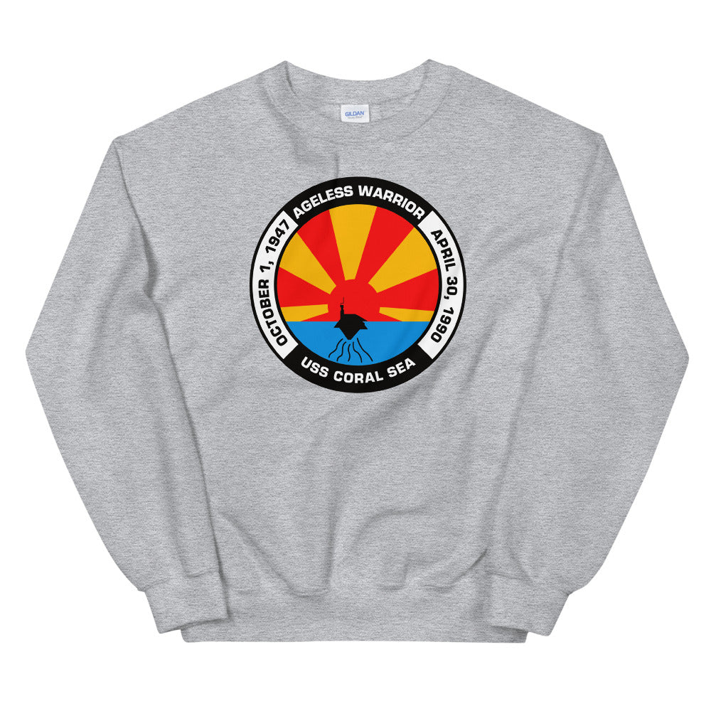 USS Coral Sea (CV-43) Ageless Warrior Sweatshirt