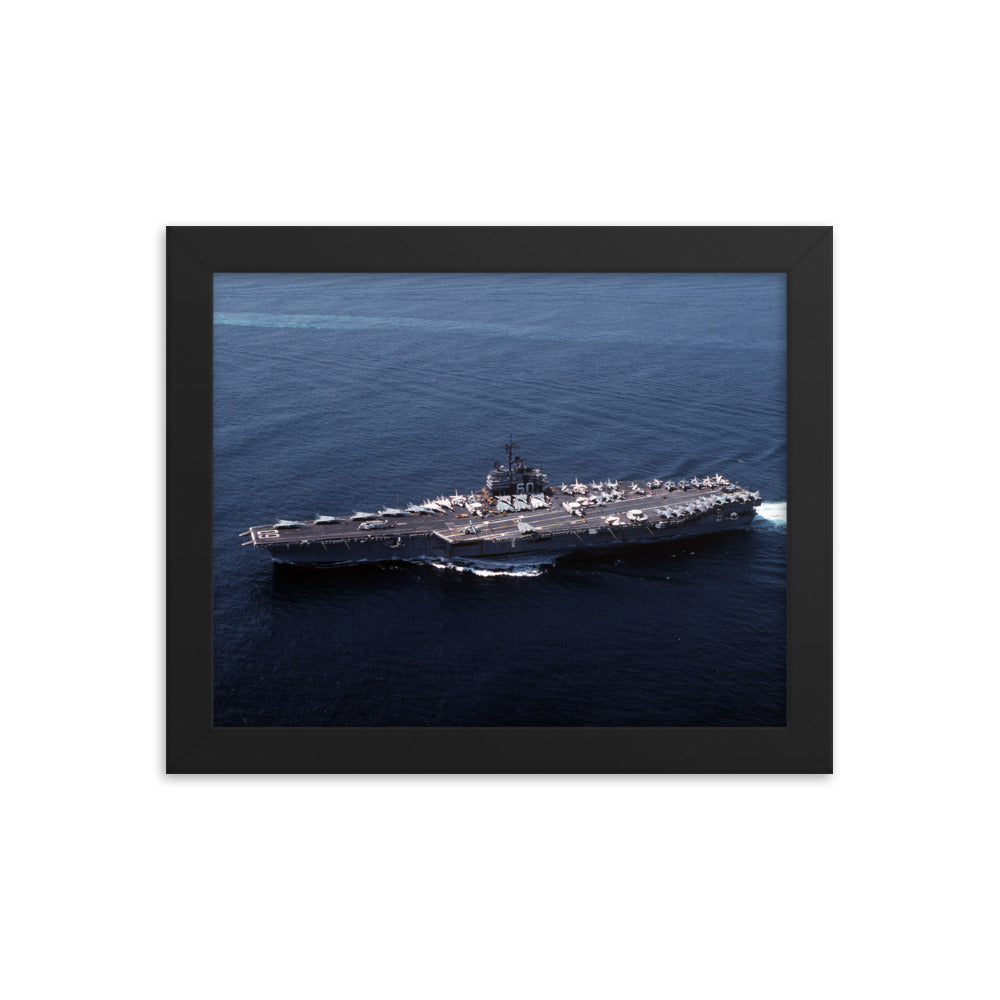 USS Saratoga (CV-60) Framed Ship Photo