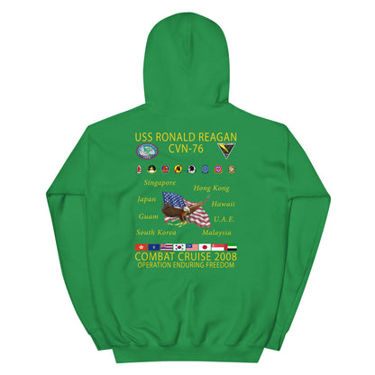 USS Ronald Reagan (CVN-76) 2008 Cruise Hoodie