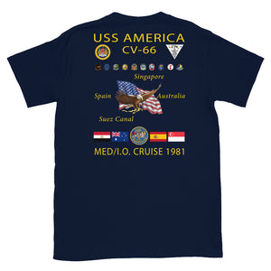 USS America (CV-66) 1981 Cruise Shirt