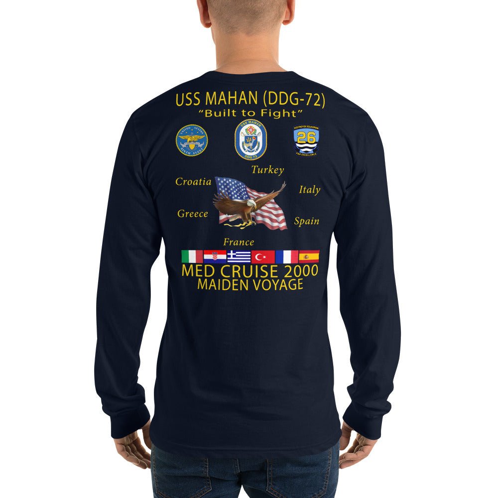 USS Mahan (DDG-72) 2000 Long Sleeve Cruise Shirt