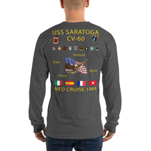 Load image into Gallery viewer, USS Saratoga (CV-60) 1984 Long Sleeve Cruise Shirt