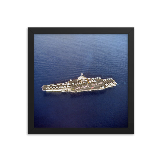 USS Ranger (CV-61) Framed Ship Photo - Ranger Last Ride