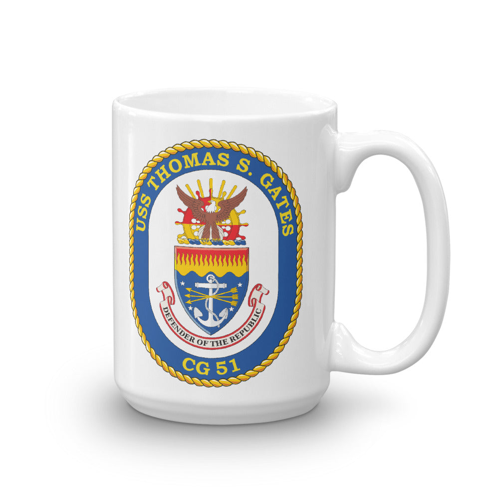 USS Thomas S. Gates (CG-51) Ship's Crest Mug