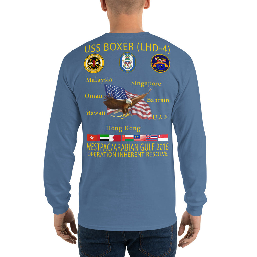 USS Boxer (LHD-4) 2016 Long Sleeve Cruise Shirt