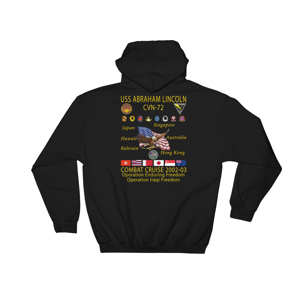 USS Abraham Lincoln (CVN-72) 2002-03 Cruise Hoodie