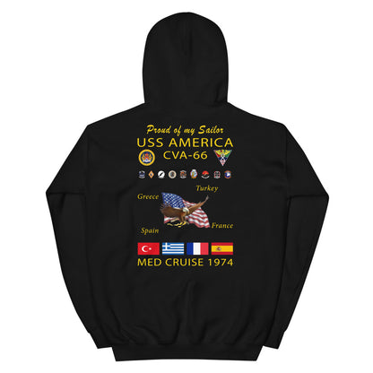 USS America (CVA-66) 1974 Cruise Hoodie - FAMILY