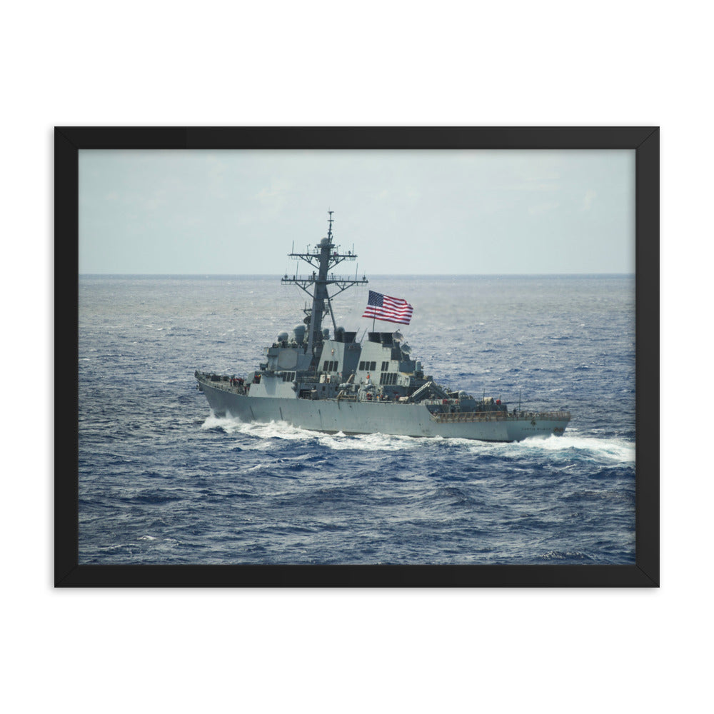 USS Curtis Wilbur (DDG-54) Framed Ship Photo
