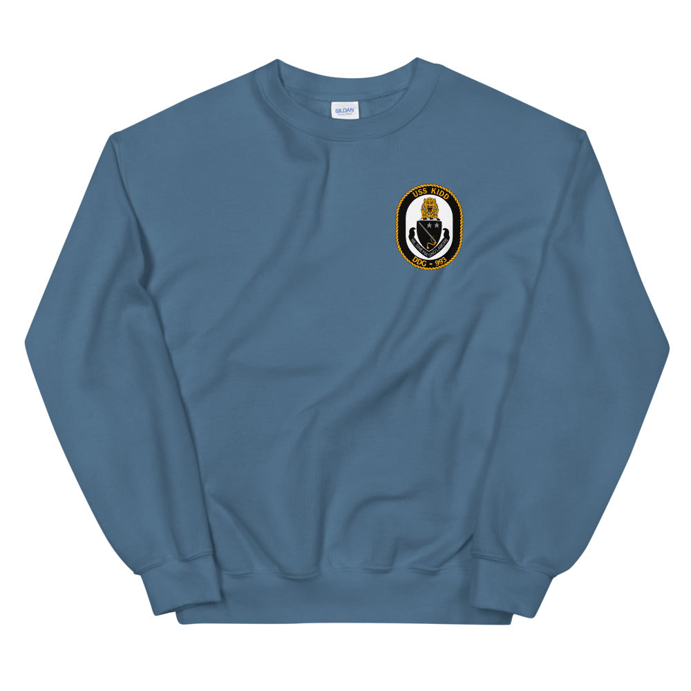 USS Kidd (DDG-993) Ship's Crest Sweatshirt